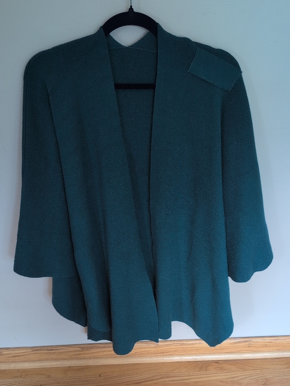 Dark Teal Open Front Women’s Sweater Cardigan